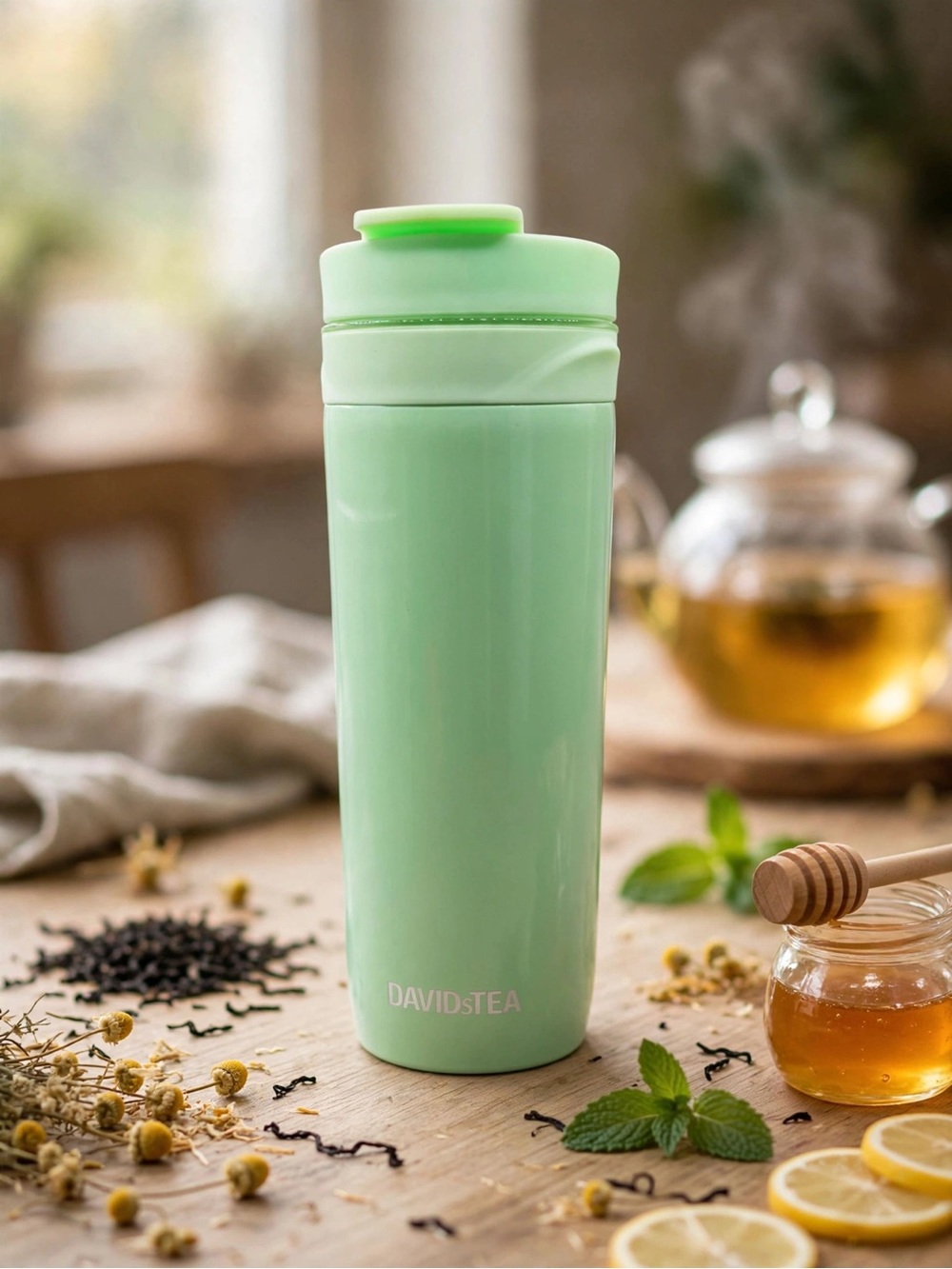 DAVIDsTEA Tea Press - Mint Green